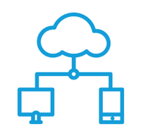 VDIV Deutschland - Piktogramm Cloudbasiertes Arbeiten