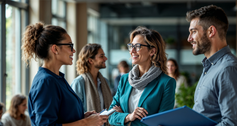 VDIV ERFA Gruppemitglieder beim netzwerken